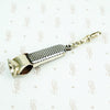 checkerboard niello cigar cutter on fob hook