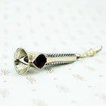 checkerboard niello cigar cutter on fob hook