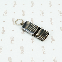 niello silver whistle pendant