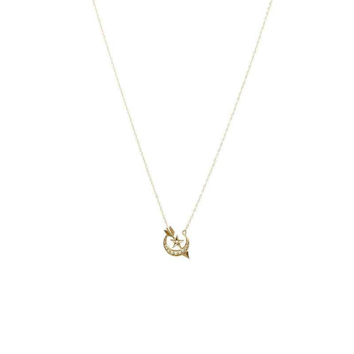 Moon Star & Arrow Necklace circa 1890
