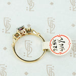 New Old Stock Vintage Ruby and Diamond Engagement Ring