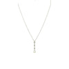 Edwardian Necklace in Platinum with Natural Pearl & Diamonds