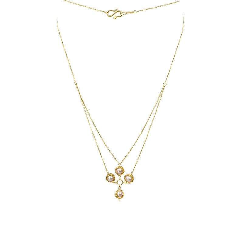 Anthony Nak Pearl and 18k gold necklace