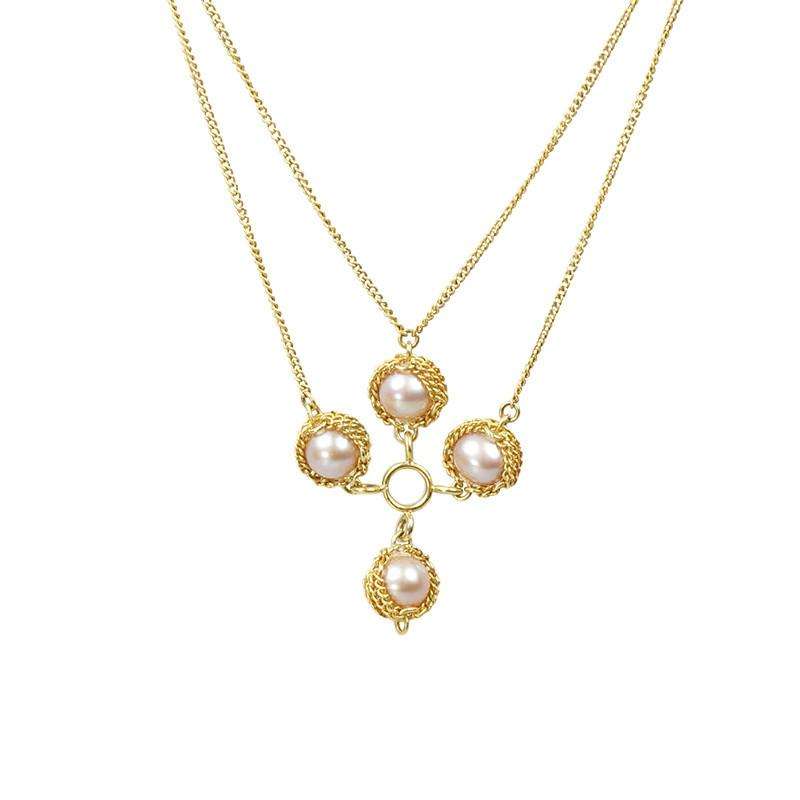 Anthony Nak Pearl and 18k gold necklace