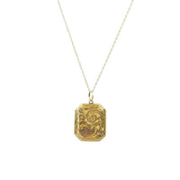 Antique 9k Yellow Gold Locket from Birmingham England