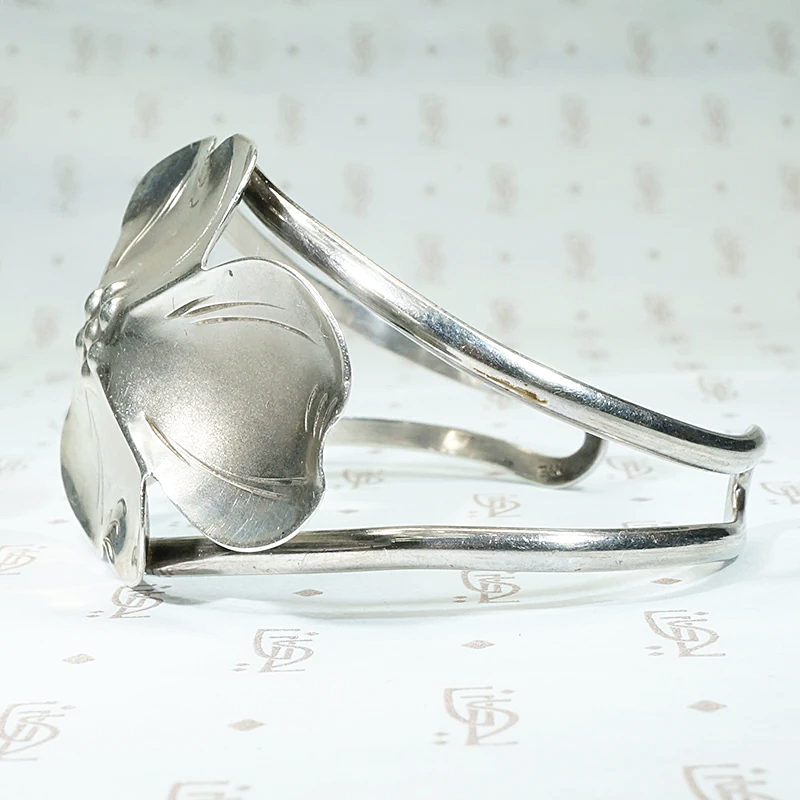 NYE Sterling Dogwood Blossom Cuff