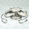 NYE Sterling Dogwood Blossom Cuff