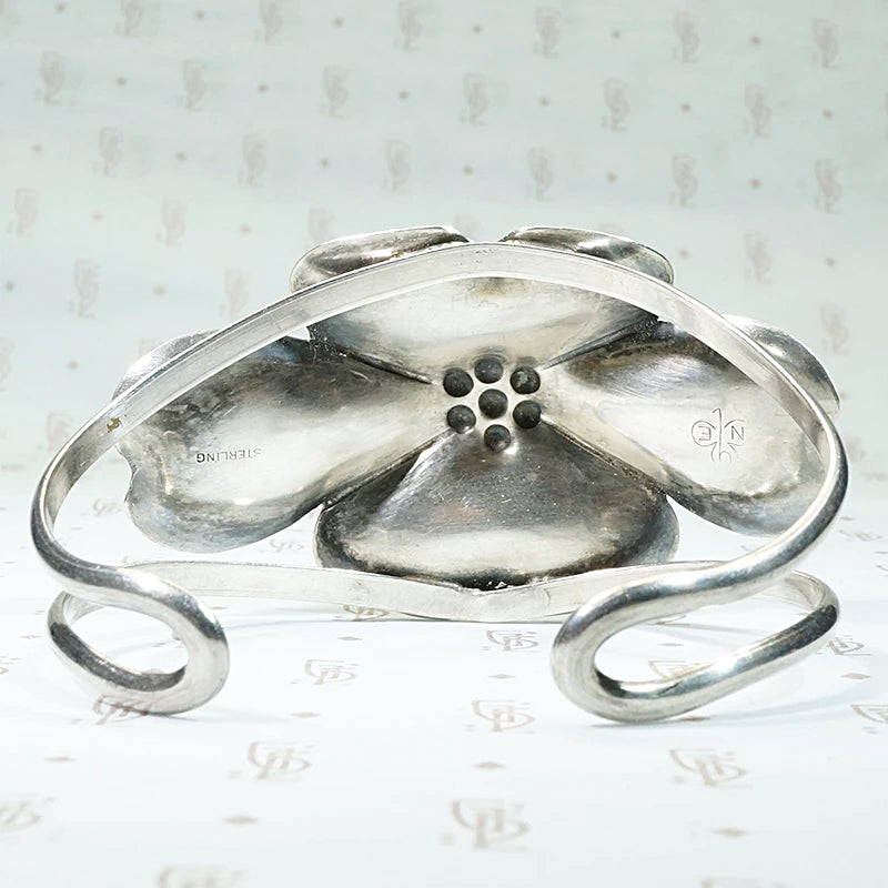 NYE Sterling Dogwood Blossom Cuff