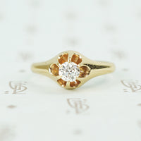 old european cut diamond ring