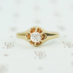 old european cut diamond ring