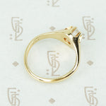 old european cut diamond ring profile
