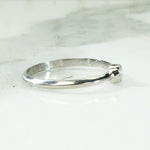 Dainty Diamond Solitaire Platinum Engagement Ring