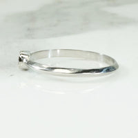Dainty Diamond Solitaire Platinum Engagement Ring