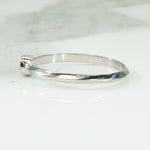 Dainty Diamond Solitaire Platinum Engagement Ring
