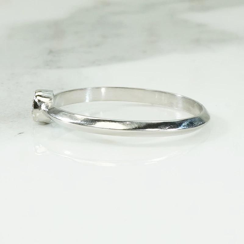 Dainty Diamond Solitaire Platinum Engagement Ring