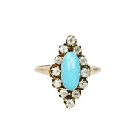 Rose Gold and Old Mine Diamond Ring - Gem Set Love