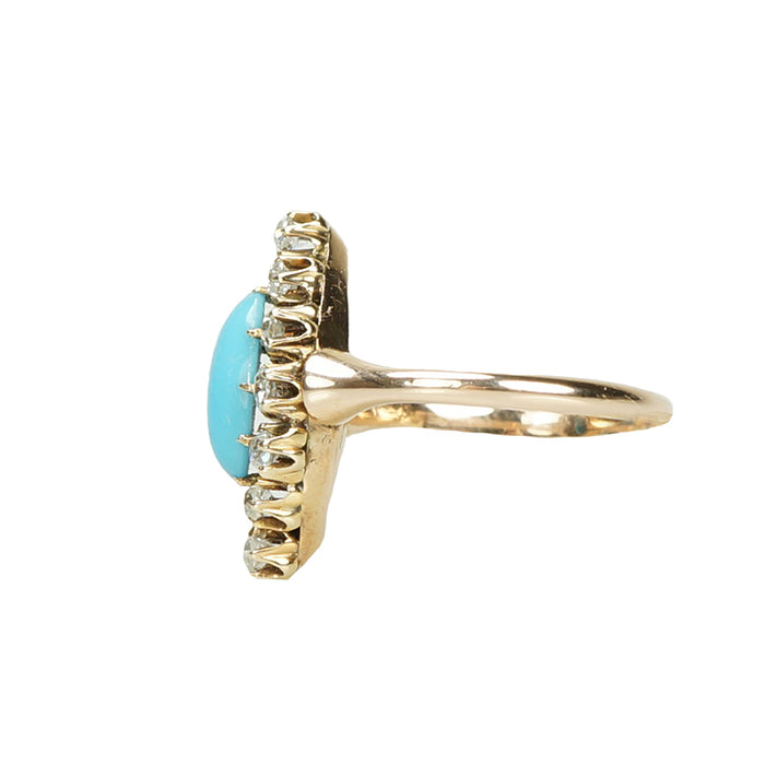 Rose Gold and Old Mine Diamond Ring - Gem Set Love