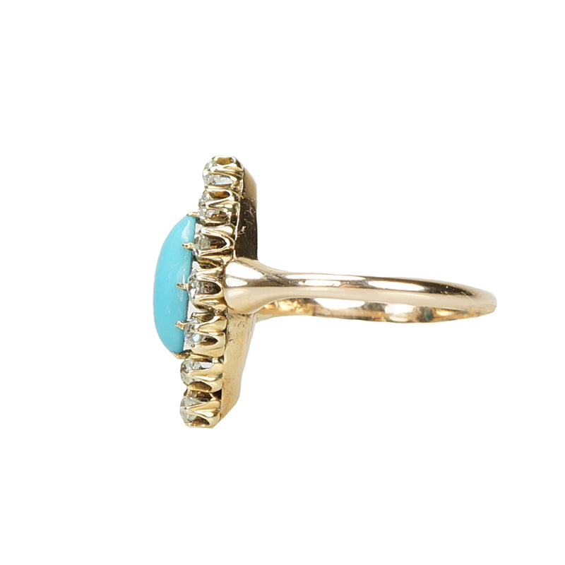 Rose Gold and Old Mine Diamond Ring - Gem Set Love