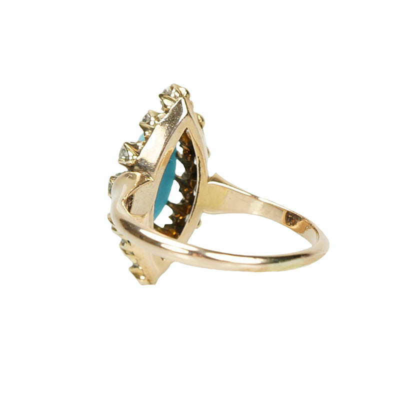 Rose Gold and Old Mine Diamond Ring - Gem Set Love