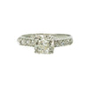 Vintage Platinum and Old Mine Cut Diamond Engagement Ring