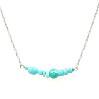 The Olio Arc Necklace in Turquoise by brunet