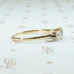 Lovely Antique Three OMC Diamond Ring