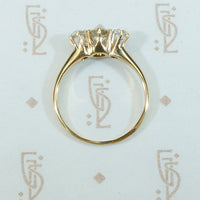 Lovely Antique Three OMC Diamond Ring