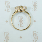 Lovely Antique Three OMC Diamond Ring