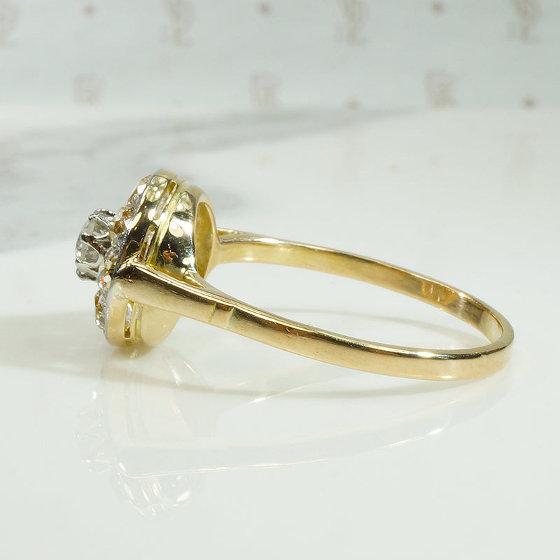 Chunky Old Mine Diamond Cluster