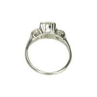 Vintage Cushion Cut Diamond and Platinum Ring - Gem Set Love