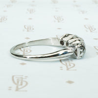 Old Mine Cut Diamond Platinum Band