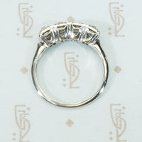 Old Mine Cut Diamond Platinum Band