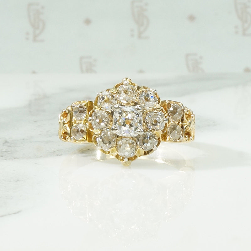 Superb 18k OMC Diamond Ring