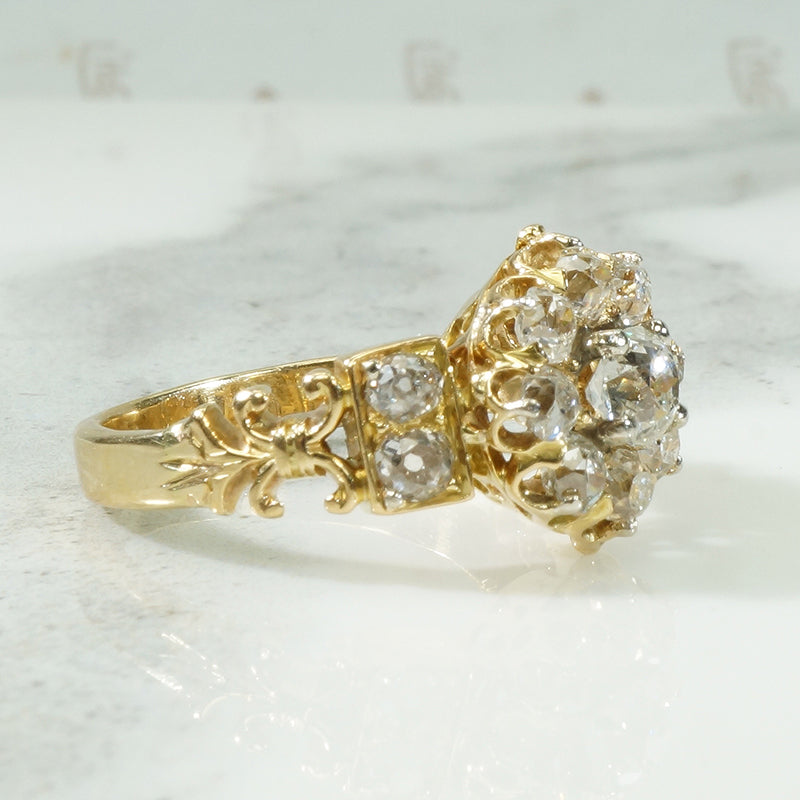Superb 18k OMC Diamond Ring