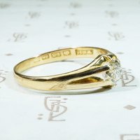 Endearing English Old Mine Diamond Solitaire Ring
