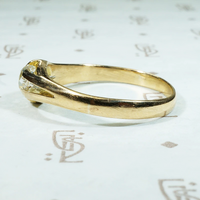 Endearing English Old Mine Diamond Solitaire Ring
