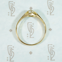 Endearing English Old Mine Diamond Solitaire Ring