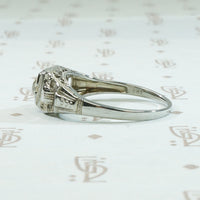 Industrial Chic Old Mine Diamond Engagement Ring