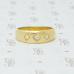 18k gypsy diamond band
