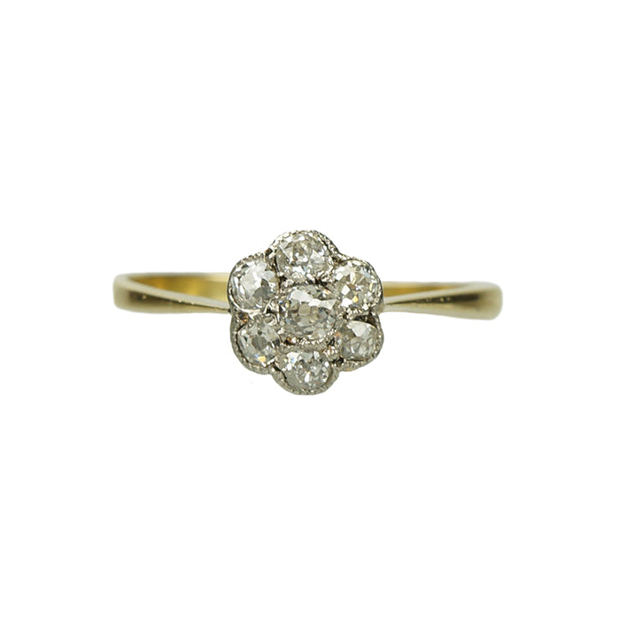 Old Mine Cut Diamond Cluster