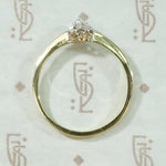 Platinum and 18k OMC Diamond Solitaire