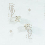 Old Mine Diamond Studs in Platinum