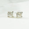 Old Mine Diamond Studs in Platinum