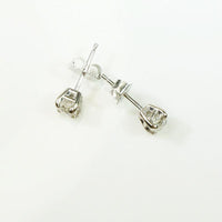 Old Mine Diamond Studs in Platinum