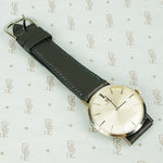 1970's omega ultra slim watch in 14k white gold