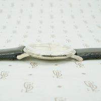 1970's Omega 14k White Gold Ultra Slim Wristwatch