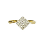 On Point Vintage Diamond Ring - Gem Set Love