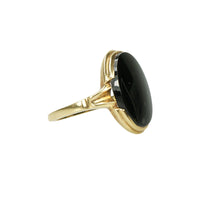 Onyx and Gold Vintage 1930's Ring