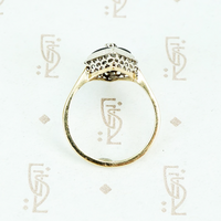 Dramatic 1920's Black Onyx Ring