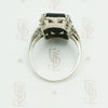 Fabulous Deco Filigree Onyx and Diamond Ring
